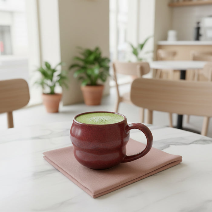 Stoneware Büyük Kupa – Dem Kırmızı