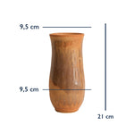 Stoneware Sütun Vazo ölçüleri: 21 cm yükseklik, 9,5 cm genişlik