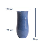 Stoneware Sütun Vazo ölçüleri: 21 cm yükseklik, 9,5 cm genişlik