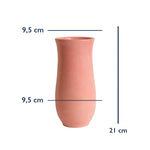 Stoneware Sütun Vazo ölçüleri: 21 cm yükseklik, 9,5 cm genişlik