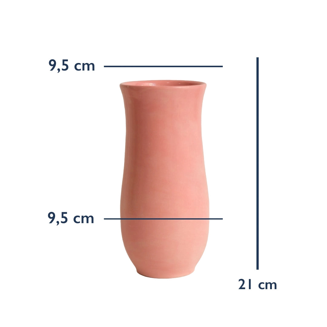 Stoneware Sütun Vazo ölçüleri: 21 cm yükseklik, 9,5 cm genişlik