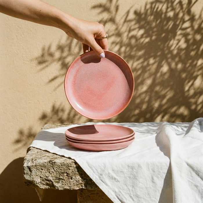 Stoneware Tatlı Tabağı – Gonca Pembe