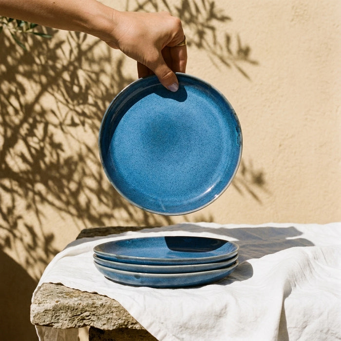 Stoneware Tatlı Tabağı – Sayfi Mavi